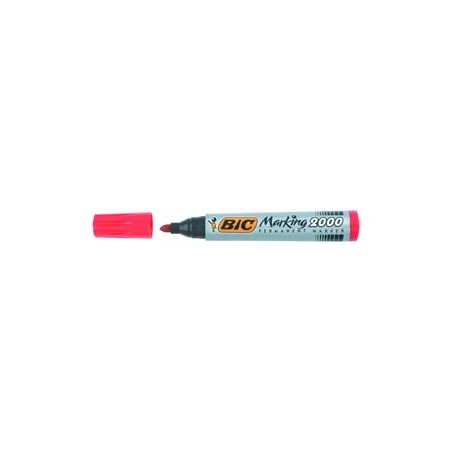 Marker Permanentny Bic 2000 Ok. Końc. Czerwony 430034